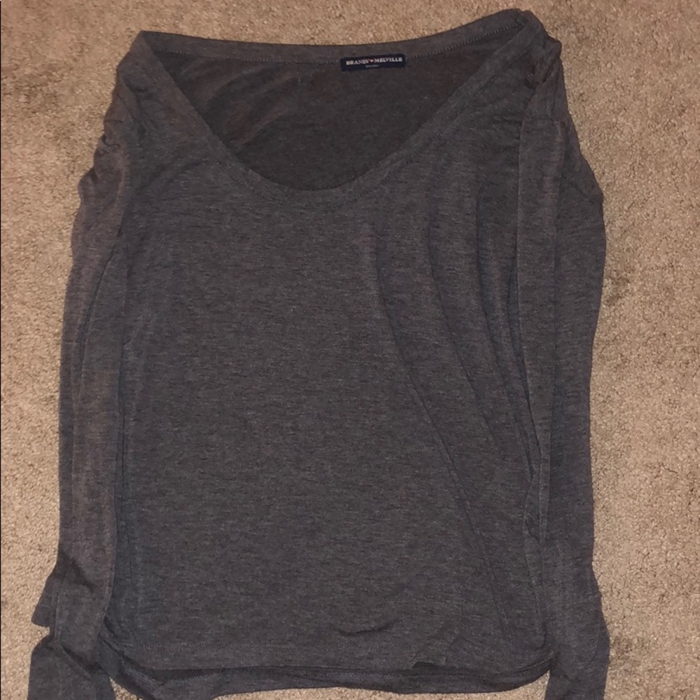 Brandy Melville Gray Top
